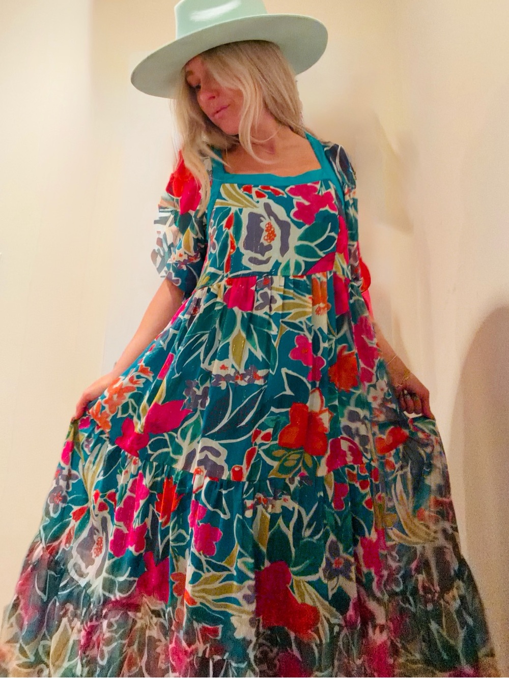 Floral Boho Maxi Dress | Size Small